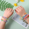 Kit de cuentas de vidrio para pulsera con accesorios