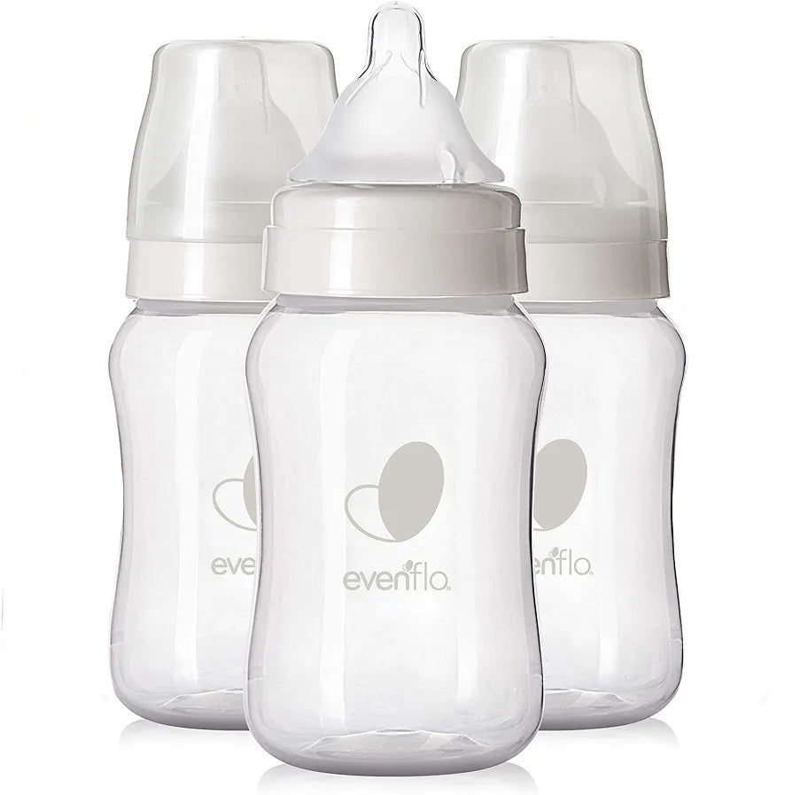 Evenflo Feeding Premium Proflo Venting Balance Plus biberones de cuello ancho para bebés, paquete de 3