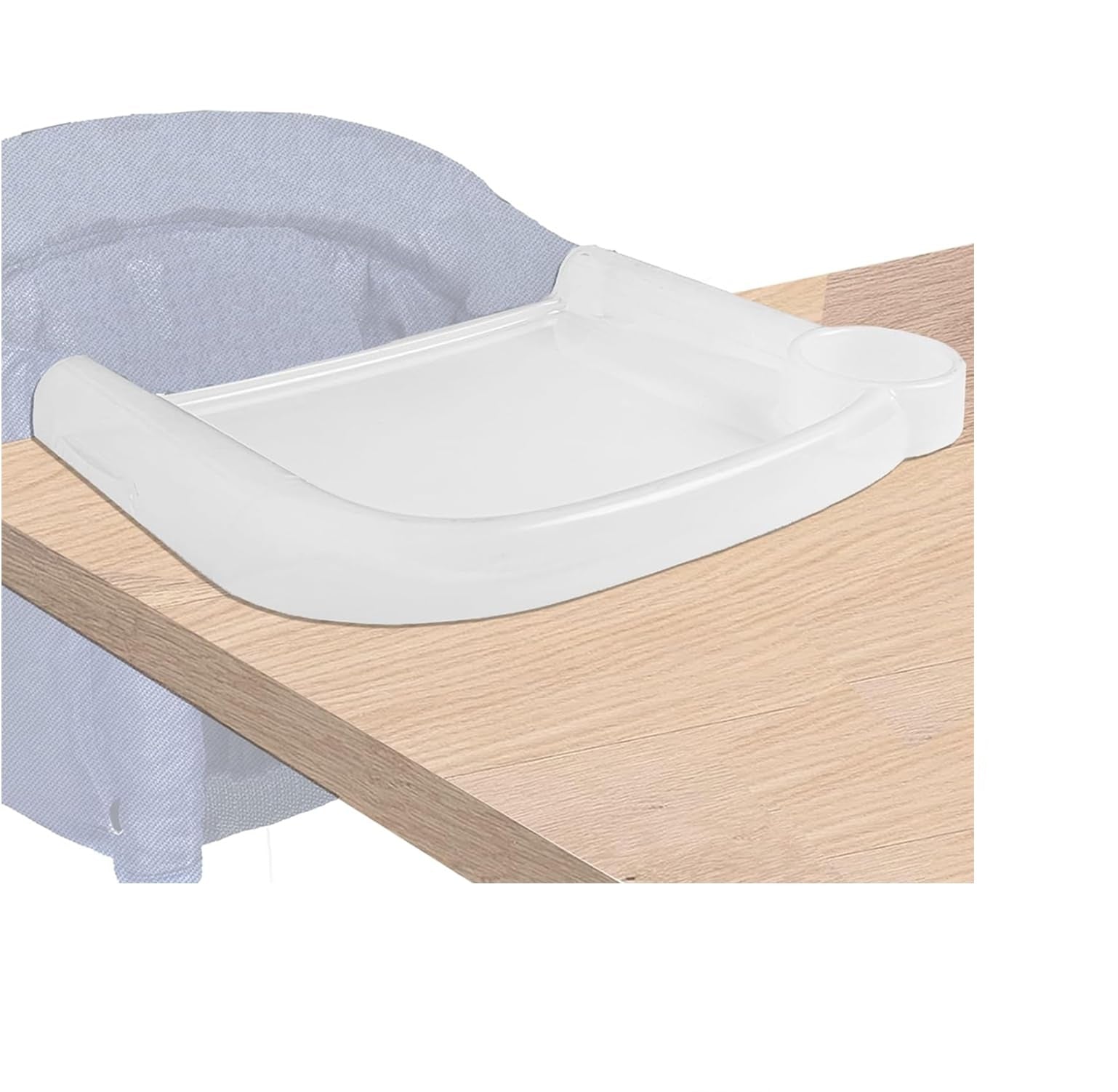LuQiBabe-Bandeja de comedor para bebés competible con silla de mesa rápida, diseño transparente