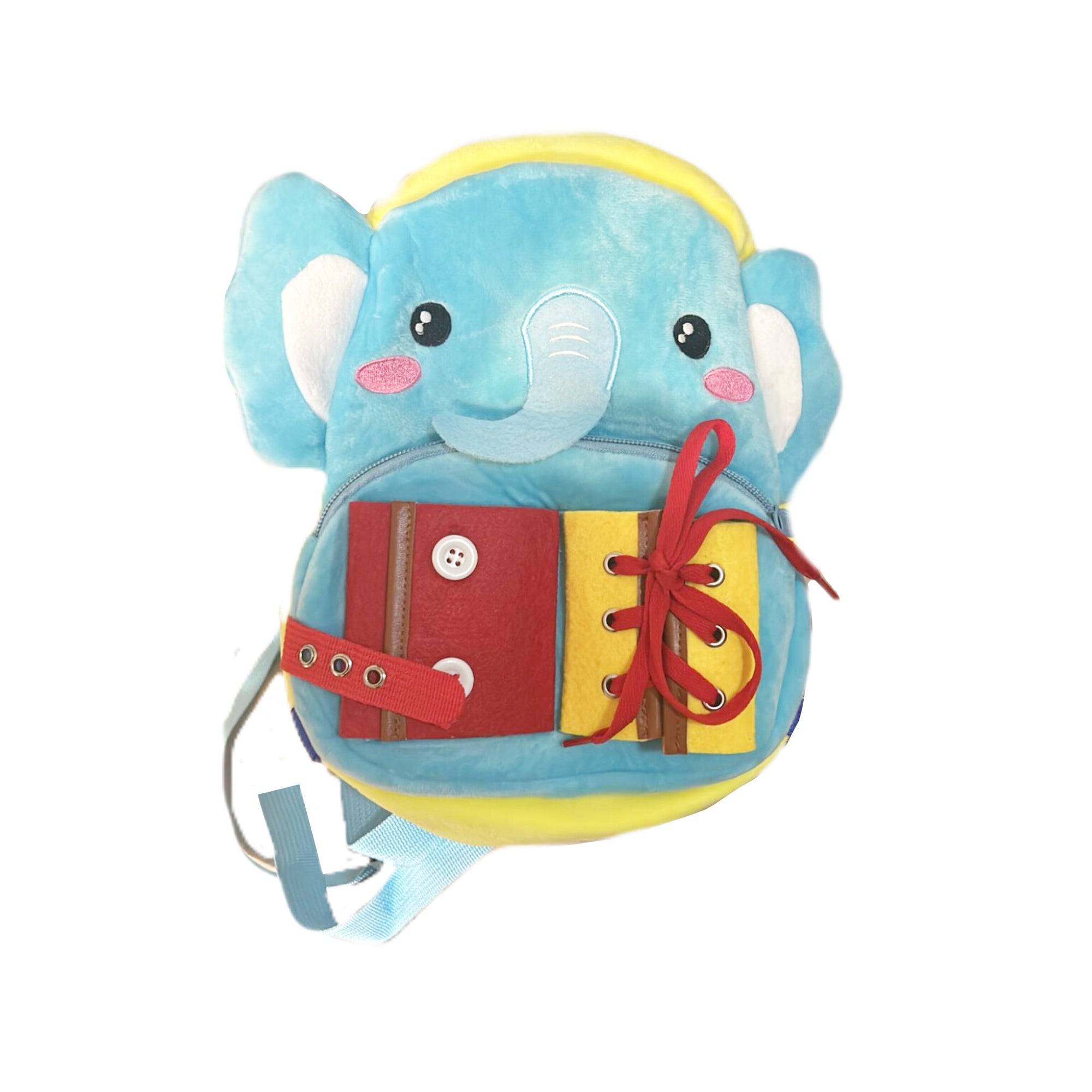 Mochila de peluche y de estimulación para niños, elefante