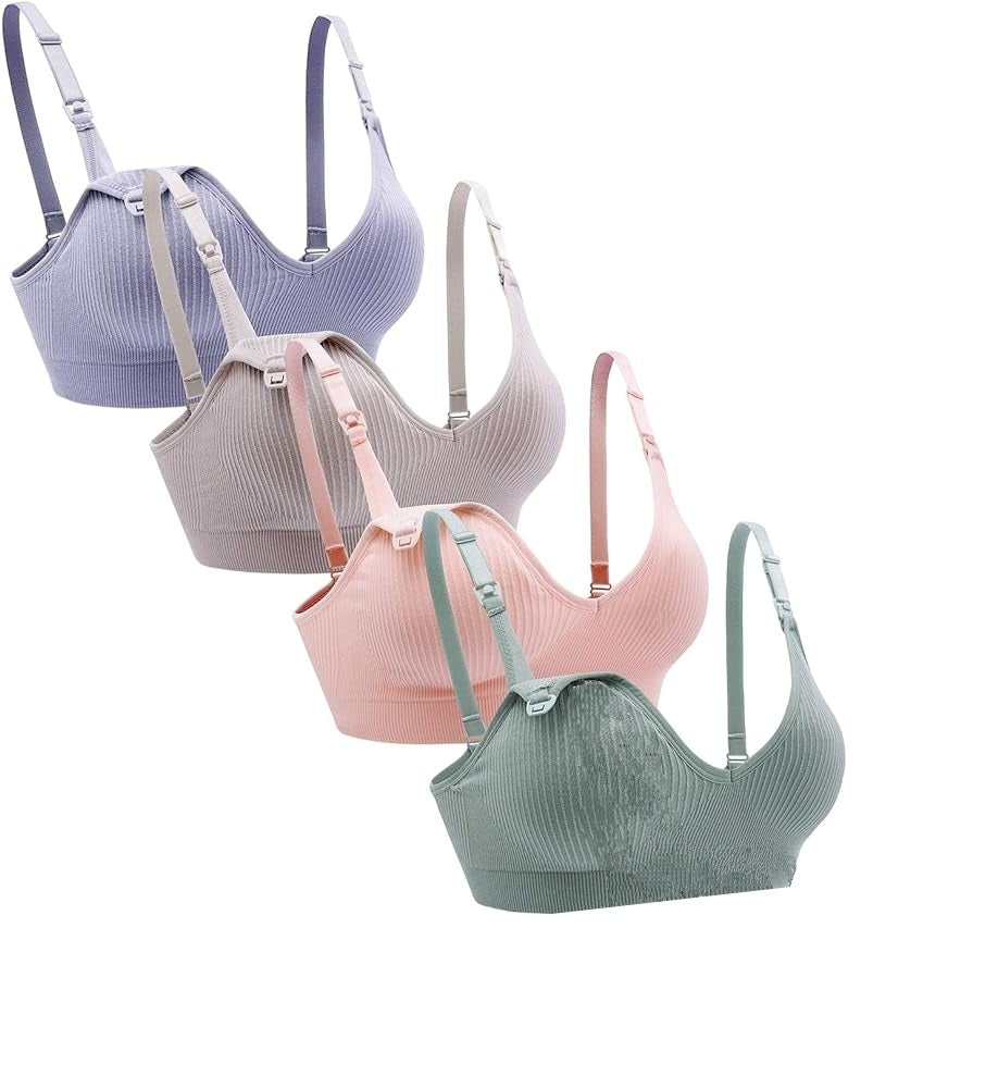 Suekaphin - Set de 4 Brasieres de lactancia sin varillas