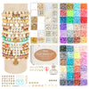 Pizooro Kit de 3 cajas de cuentas de arcilla para hacer pulseras
