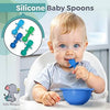 LittleWhispers - Cucharas de silicona para bebés, autoservicio de 6 meses