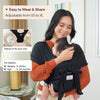 BabbleRoo Baby Wraps Carrier - Baby Essentials - Portabebés para bebé, ajustable XS - XL
