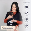 BabbleRoo Baby Wraps Carrier - Baby Essentials - Portabebés para bebé, ajustable XS - XL