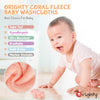 Paños de baño para bebé Orighty, paquete de 50, microfibra
