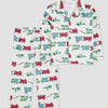 Conjunto de pijama navideño Carters de manga larga de 2 piezas, 12 meses
