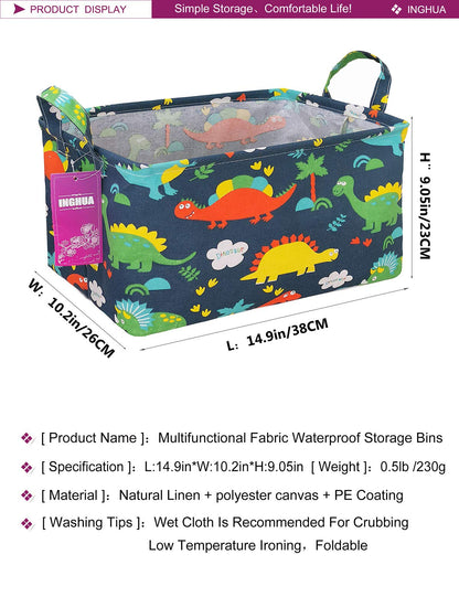 Cesta de almacenamiento rectangular para juguetes