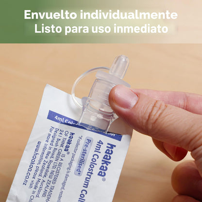 Kit de colector de calostro haakaa, 4ml/3 piezas