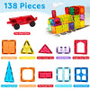 Ryoichi Juego de 138 azulejos magnéticos de construcción con 2 coches
