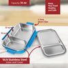 Signoraware Caja Bento de acero inoxidable para hombres, azul, 34 onzas
