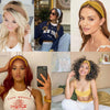 XTREND 8 diademas para mujer, bandas elásticas para la cabeza