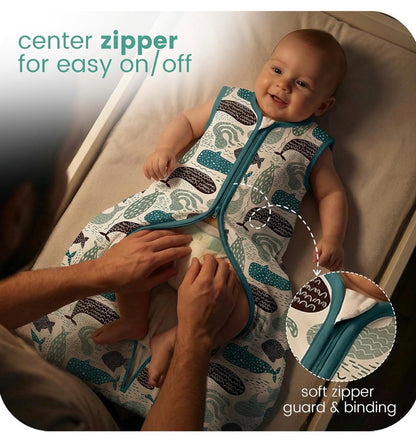 Saco de Dormir para Bebés, Ligero, Suave y Transpirable, 0.5 TOG, 3-6 meses