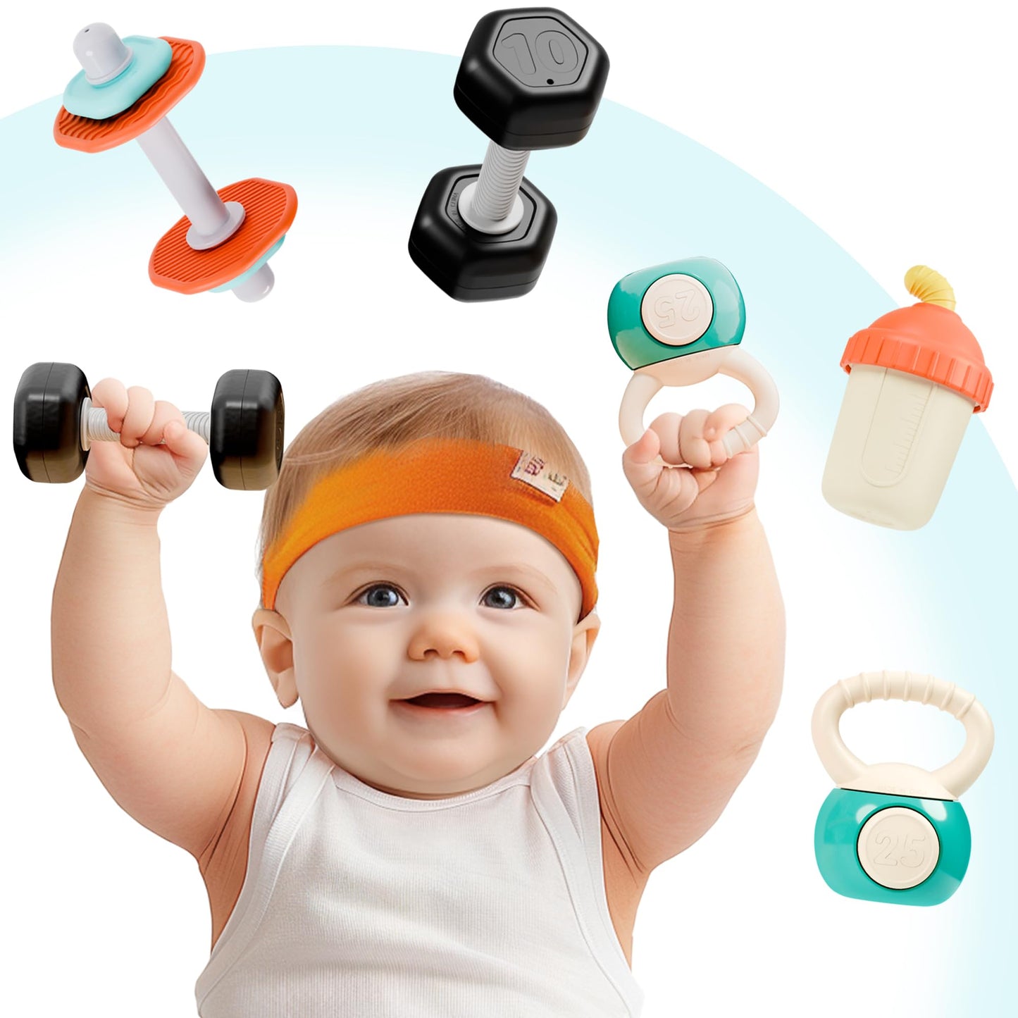 iPlay, iLearn Juego de sonajero de gimnasio para bebés