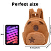 Mochila kawaii pequeña y bonita de felpa Capybara