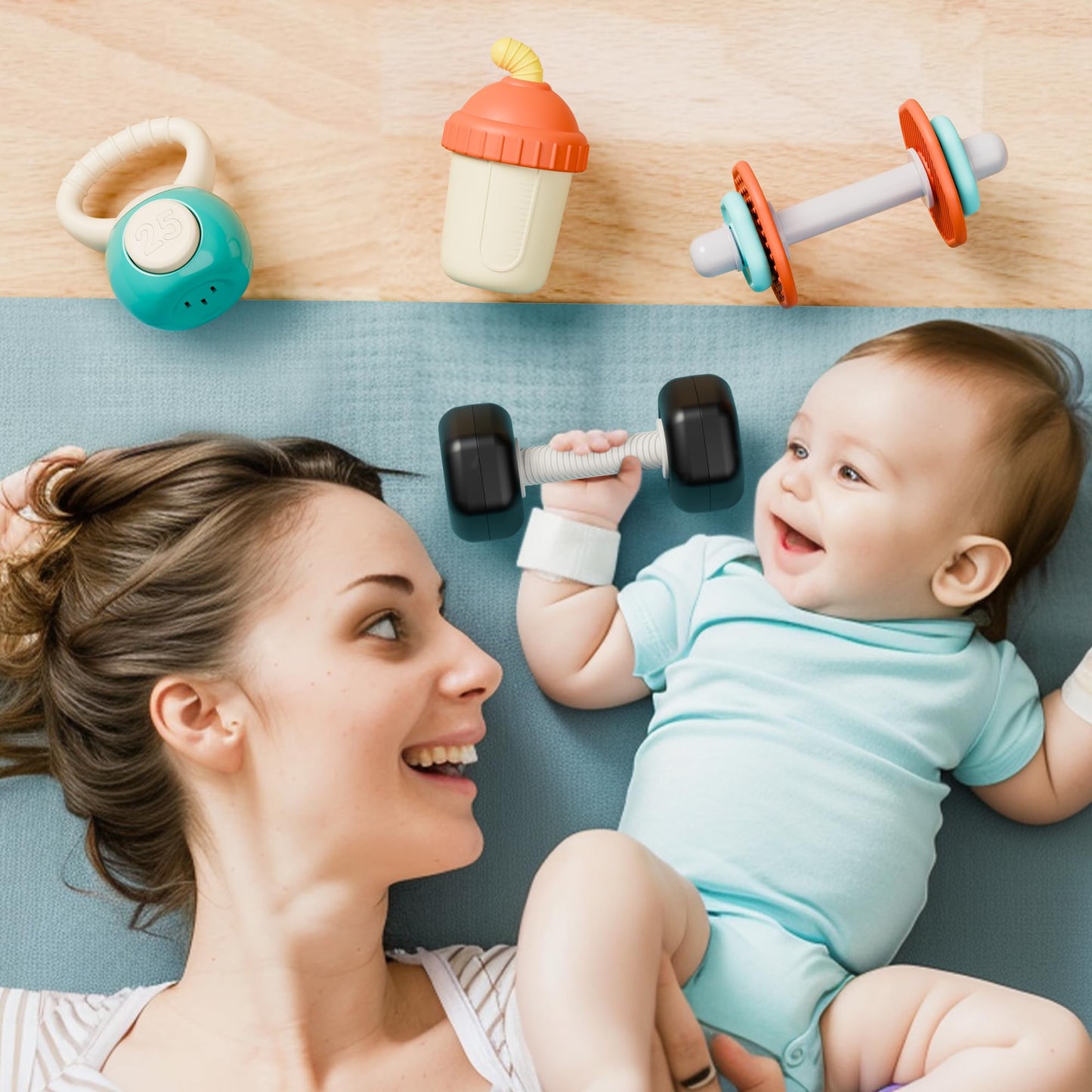 iPlay, iLearn Juego de sonajero de gimnasio para bebés