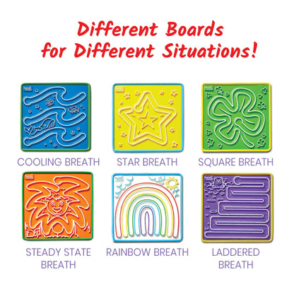 hand2mind Mindful Maze Boards, aprende patrones de respiración