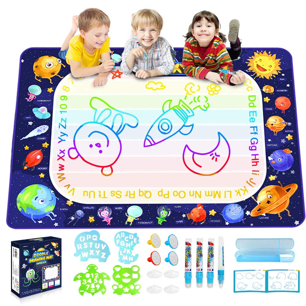 Betheaces Aqua Magic Doodle Mat de 40 x 28 pulgadas,