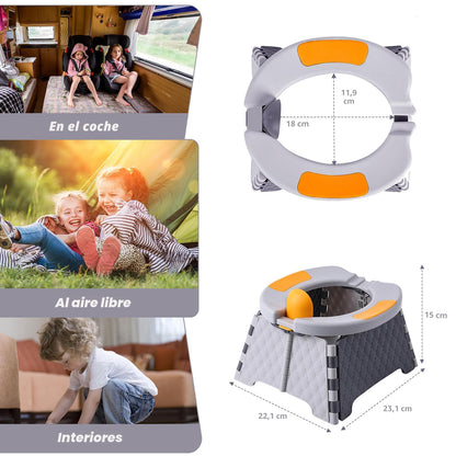 Orinal portátil para viajes de niños pequeños