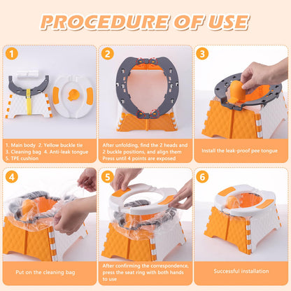 Orinal portátil para viajes de niños pequeños