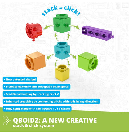 Engino QBOIDZ - Tractor de granja, bloques de construcción a partir de 4 años