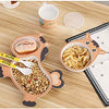 Juego de cubiertos y plato de fibra de bambú orgánico para bebé