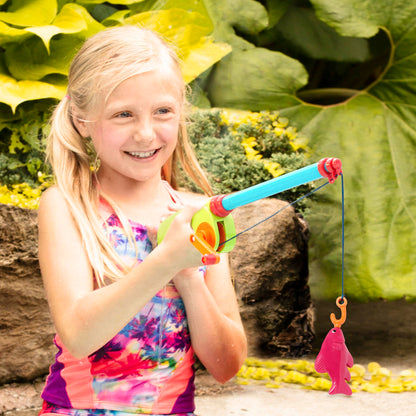B. toys Little Fisher Kit - Juego de aventura de pesca magnética con varillas dobles