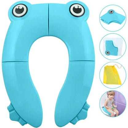 Asiento de inodoro plegable de viaje para niños/bebés