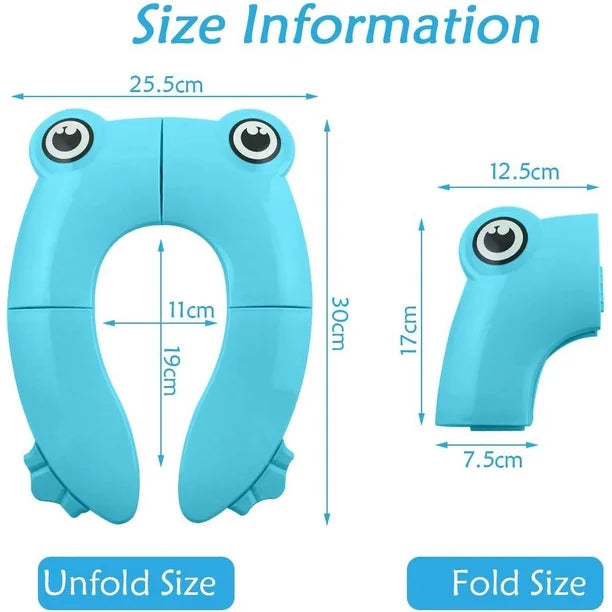 Asiento de inodoro plegable de viaje para niños/bebés