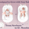 Baby Nest - Tumbona grande para bebé con paneles laterales ajustables