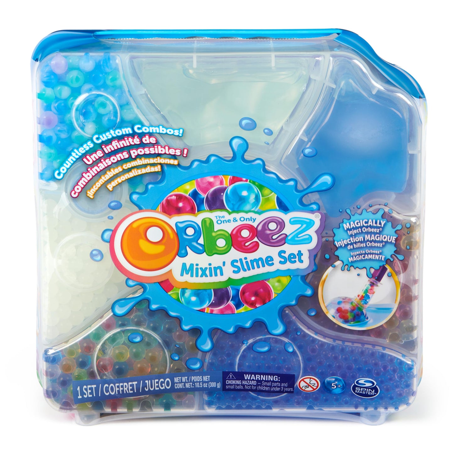 Orbeez Mixin' Slime Set con 2500 (Micro, Brillo, Mármol y Brilla en la Oscuridad)