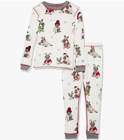 Conjunto de pijama unisex de navidad, talla 8