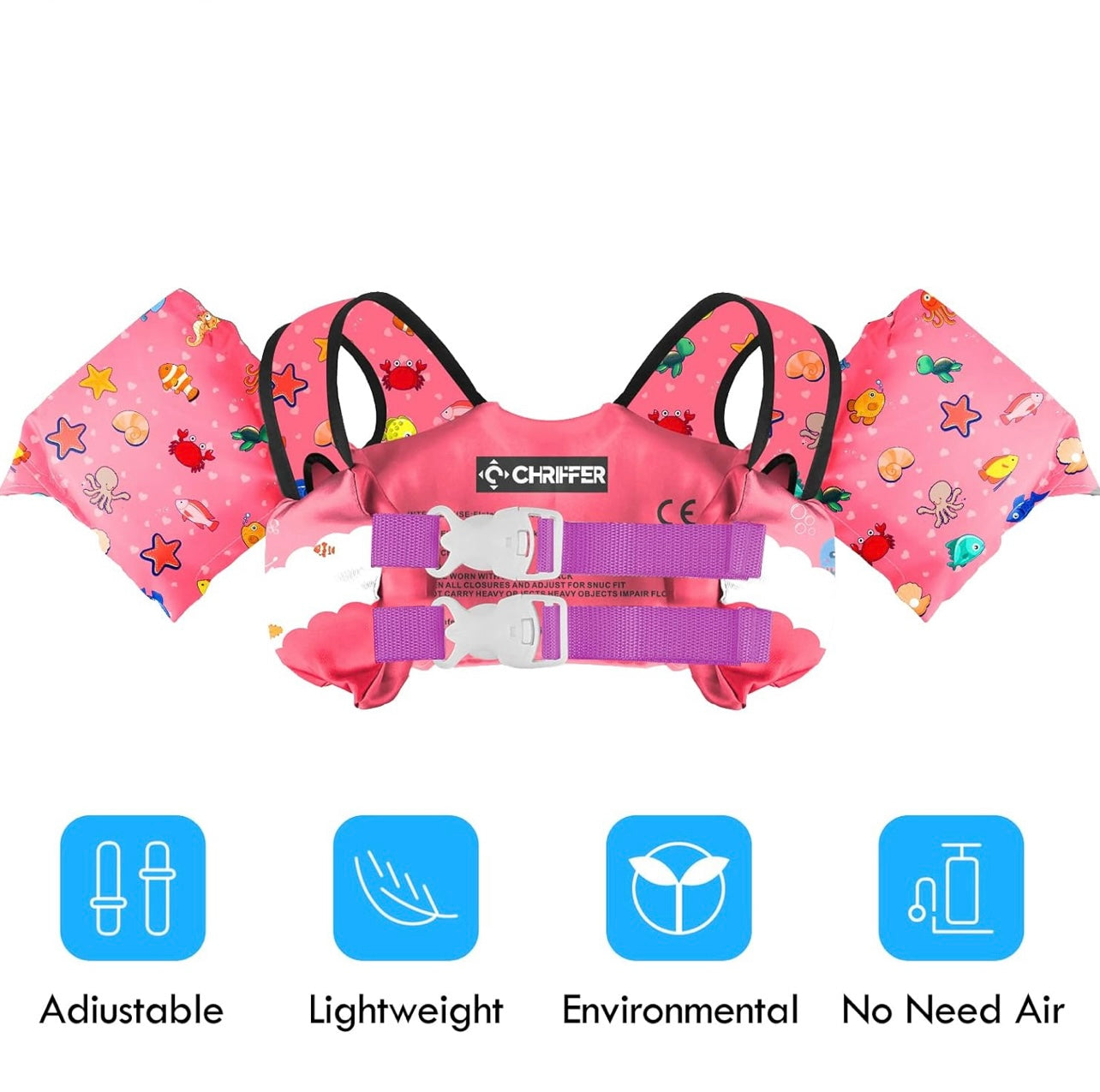 Chaleco salvavidas Chriffer para niños de 22 a 66 libras
