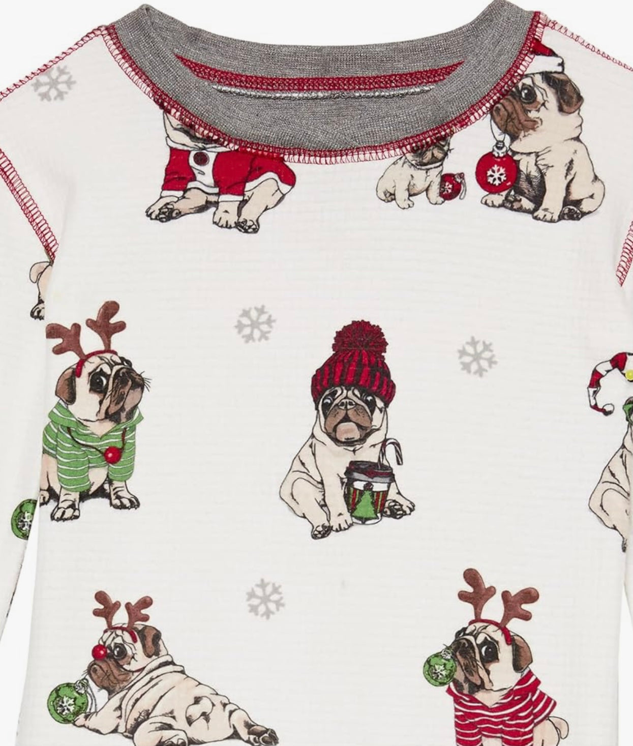 Conjunto de pijama unisex de navidad, talla 8