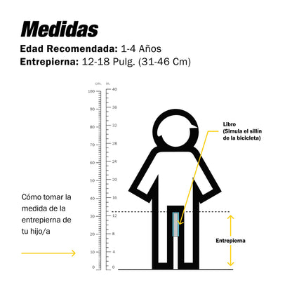 Strider Bicicleta deportiva de 12 pulgadas – Bicicleta de equilibrio sin pedal para niños de 1 a 4 años