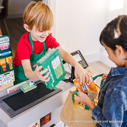 Conjunto de piezas complementarias para juego de roles en tienda de comestibles Fresh Mart de Melissa & Doug