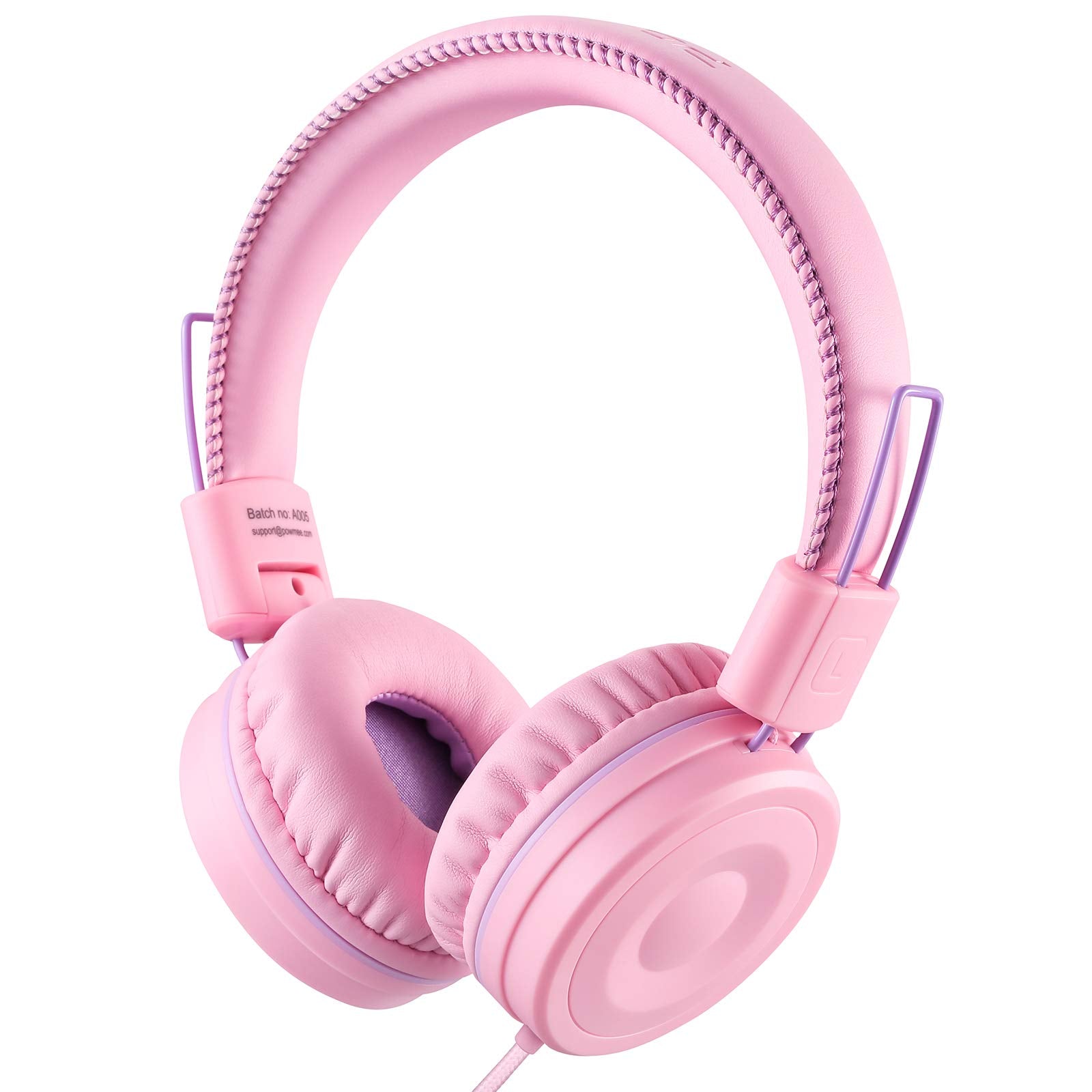 Auriculares con cable para niños, plegables