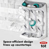 OXO Tot plástico ahorro de espacio estante de secado para cocina