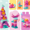 Gran bolsa de bloques de construcción Mega Bloks de 80 piezas, Rosado