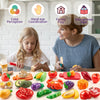 Comida de juego de simulación para la cocina de los niños, 78 piezas de alimentos