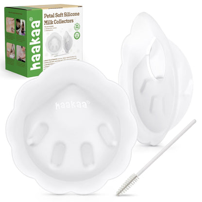 haakaa Colector de Leche de Silicona Petal Soft丨Protección Discreta contra Fugas