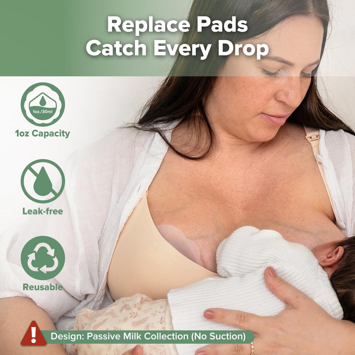 haakaa Colector de Leche de Silicona Petal Soft丨Protección Discreta contra Fugas