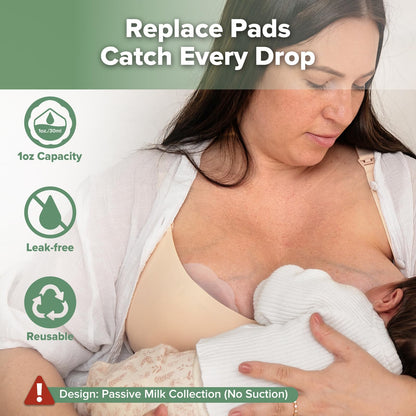 haakaa Colector de Leche de Silicona Petal Soft丨Protección Discreta contra Fugas