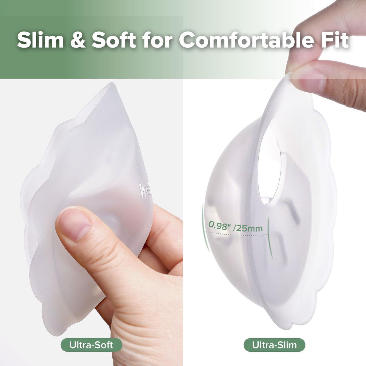 haakaa Colector de Leche de Silicona Petal Soft丨Protección Discreta contra Fugas