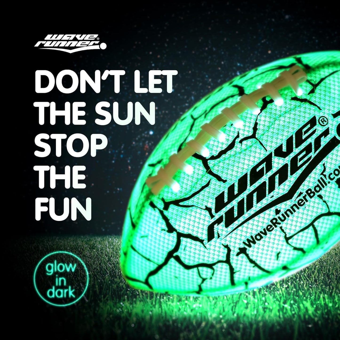 Wave Runner Balón de fútbol LED impermeable que brilla en la oscuridad