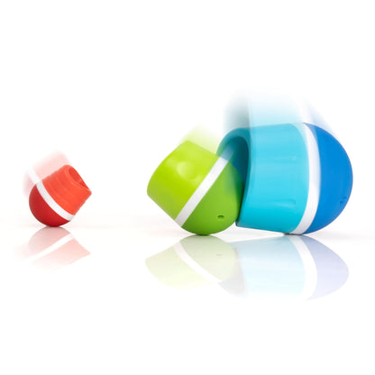 Fat Brain Toys TumbleRoos - Juguete apilable de motor fino