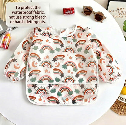 Paquete de 5 baberos de manga larga para bebé