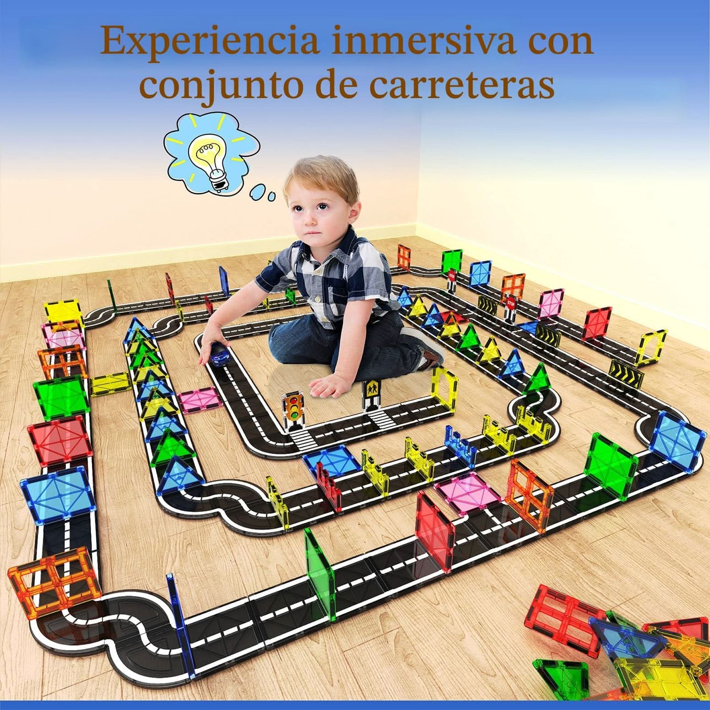 Azulejos Magnéticos - Juego de Carretera, 38 piezas