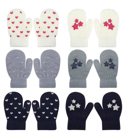 6 pares de guantes para niños de 1-4 años QKURT