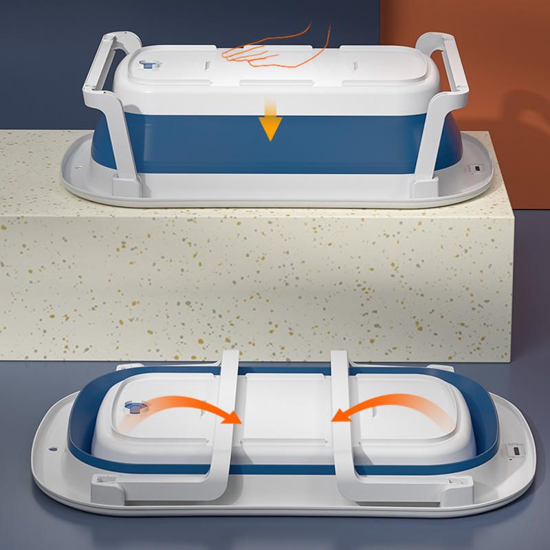 Tina plegable con termómetro